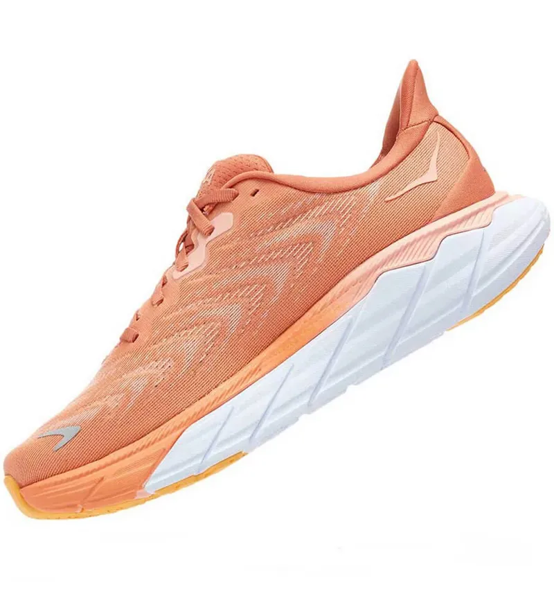 Hoka One One Women's Arahi 6 Running Shoes Sun Baked/Shell Coral-4